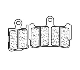 Plaquettes de frein CL BRAKES route métal fritté - 1216A3+