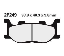 Plaquettes de frein NISSIN route semi-métallique - 2P-249NS - 1036690