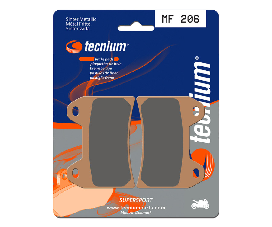 Plaquettes de frein TECNIUM Performance métal fritté - MF206