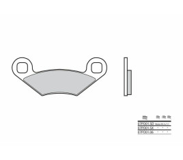 Plaquettes de frein BREMBO Off-Road métal fritté - 07PO01SD - 1036133