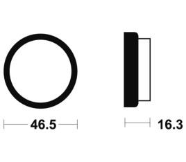 Plaquettes de frein TECNIUM route organique - MA76