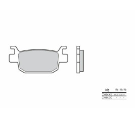 Plaquettes de frein BREMBO Scooter métal fritté - 07064XS - 1035753