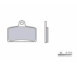 Plaquettes de frein BREMBO route métal fritté - 07GR72SA