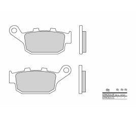 Plaquettes de frein BREMBO route carbone céramique - 07HO53CC