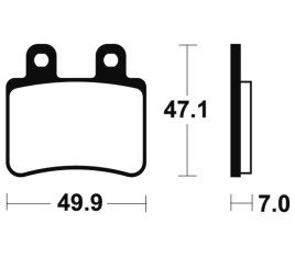 Plaquettes de frein TECNIUM Scooter organique - ME273
