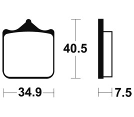 Plaquettes de frein TECNIUM Performance métal fritté - MF262 - 1022760