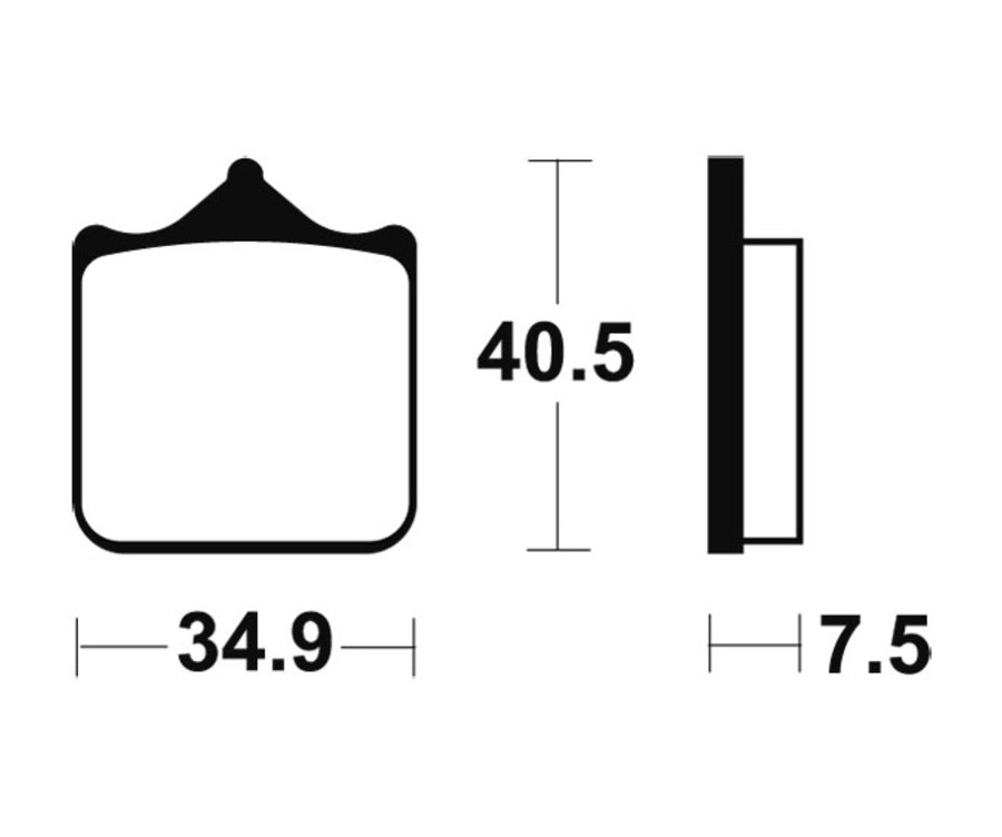 Plaquettes de frein TECNIUM Performance métal fritté - MF262