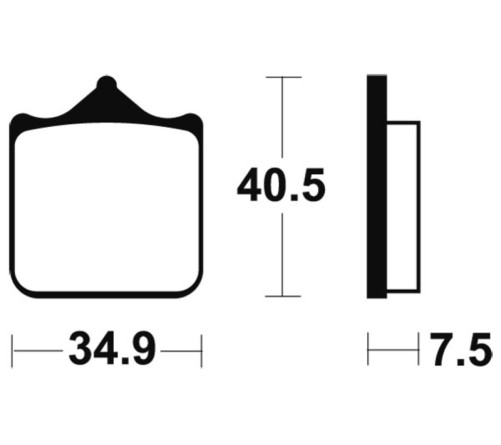 Plaquettes de frein TECNIUM Performance métal fritté - MF262