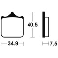 Plaquettes de frein TECNIUM Performance métal fritté - MF262