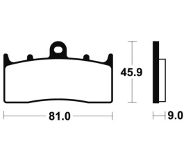 Plaquettes de frein TECNIUM Performance métal fritté - MF278