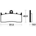 Plaquettes de frein TECNIUM Performance métal fritté - MF278