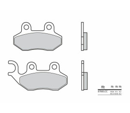 Plaquettes de frein BREMBO Scooter carbone céramique - 07005