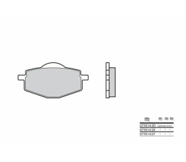 Plaquettes de frein BREMBO route carbone céramique - 07YA1407 - 1036213