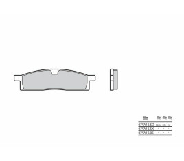 Plaquettes de frein BREMBO Off-Road métal fritté - 07YA16SX - 1036218