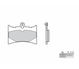 Plaquettes de frein BREMBO route carbone céramique - 07GR5605