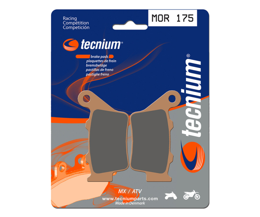 Plaquettes de frein TECNIUM Racing MX/Quad métal fritté - MOR175