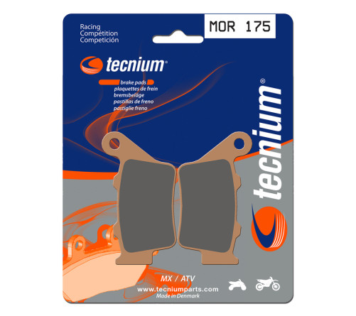 Plaquettes de frein TECNIUM Racing MX/Quad métal fritté - MOR175 - 1022953