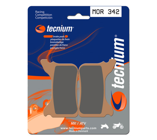 Plaquettes de frein TECNIUM Racing MX/Quad métal fritté - MOR342 - 1022991