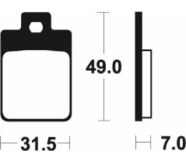 Plaquettes de frein TECNIUM Scooter organique - ME212