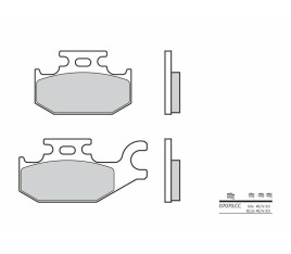 Plaquettes de frein BREMBO Scooter carbone céramique - 07070 - 1035712