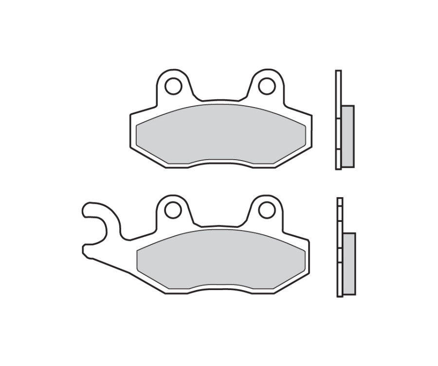 Plaquettes de frein BREMBO Scooter métal fritté - 07076XS