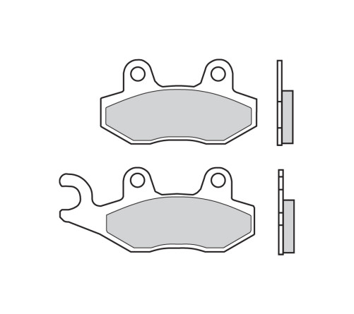 Plaquettes de frein BREMBO Scooter métal fritté - 07076XS - 1035767