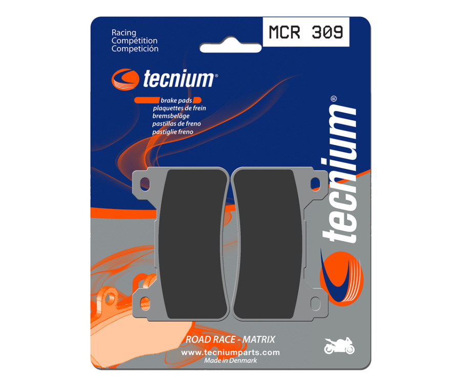 Plaquettes de frein TECNIUM Racing métal fritté carbone - MCR309