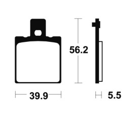 Plaquettes de frein TECNIUM route organique - MA83