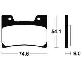 Plaquettes de frein TECNIUM Performance métal fritté - MF145