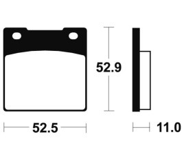 Plaquettes de frein TECNIUM route organique - MA26