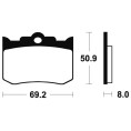 Plaquettes de frein TECNIUM Performance métal fritté - MR178