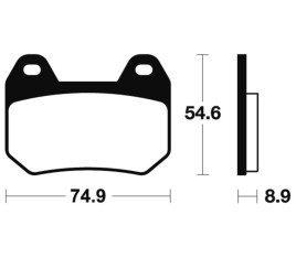 Plaquettes de frein TECNIUM route organique - MA246