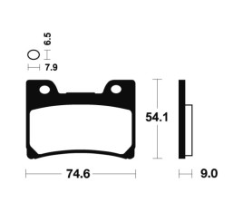 Plaquettes de frein TECNIUM Performance métal fritté - MF165