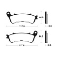 Plaquettes de frein TECNIUM Performance métal fritté - MF328