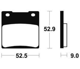Plaquettes de frein TECNIUM route organique - MA56
