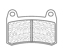 Plaquettes de frein CL BRAKES route métal fritté - 1274A3+ - 1122786