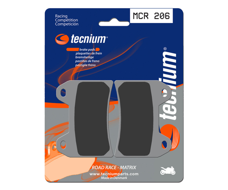 Plaquettes de frein TECNIUM Racing métal fritté carbone - MCR206