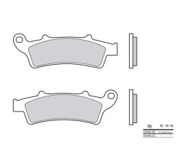 Plaquettes de frein BREMBO Scooter métal fritté - 07045XS