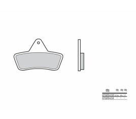 Plaquettes de frein BREMBO Off-Road métal fritté - 07GR54SD