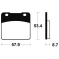 Plaquettes de frein TECNIUM Performance métal fritté - MF77