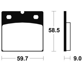 Plaquettes de frein TECNIUM Performance métal fritté - MF54