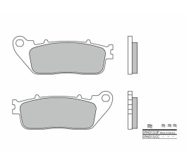 Plaquettes de frein BREMBO route métal fritté - 07HO13SP - 1035968