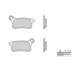 Plaquettes de frein BREMBO Off-Road métal fritté - 07GR69SD - 1035915