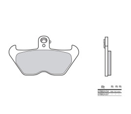 Plaquettes de frein BREMBO route métal fritté - 07BB24LA