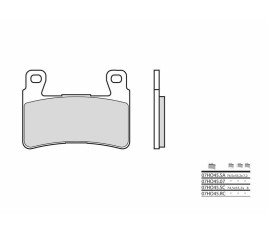 Plaquettes de frein BREMBO route carbone céramique - 07HO4507