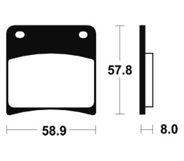 Plaquettes de frein TECNIUM Performance métal fritté - MR120