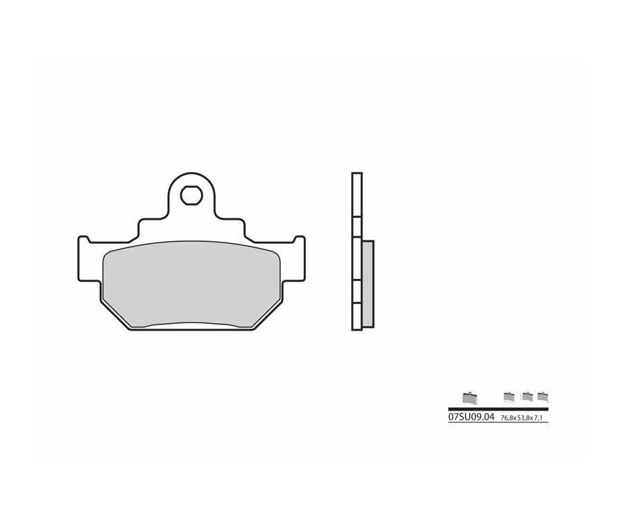 Plaquettes de frein BREMBO route carbone céramique - 07SU0904