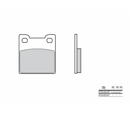 Plaquettes de frein BREMBO route métal fritté - 07SU20SP