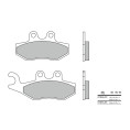 Plaquettes de frein BREMBO Scooter métal fritté - 07056XS