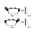 Plaquettes de frein TECNIUM Scooter organique - ME114